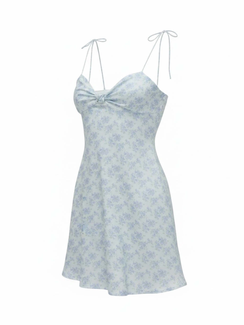 For Love & Lemons Adira Mini Cocktail Dress | Floral Blue | Medium | NWT